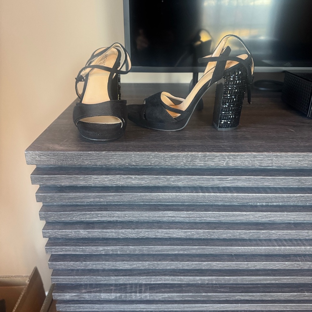 Michael Michael Kors 
Black Strappy Heels